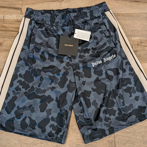 レア PALM ANGELS CAMO SHORTS - BEIGE/BLACK Palm Angels Camo Sweat Shorts Camo | ONU